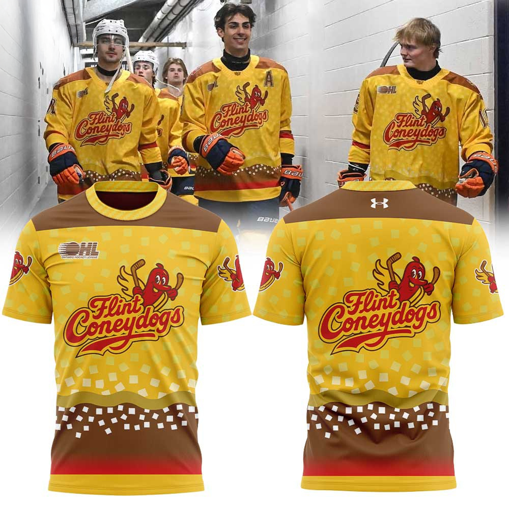 Flint Firebirds Coneydogs Uniform 2026 Shirt Great Gifts For Hockey Fanserch Ironmouse Split Shirt Birthday Ideas For Daughter - Merchluma