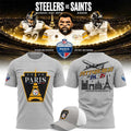 Pittsburgh Steelers Merch 2026 Paris Game Graphic T-Shirt Best Gifts For Football Fans - Merchluma