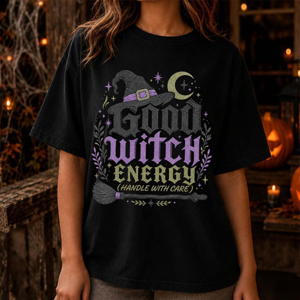 Good Witch Energy T-Shirt Spooky Shirt Gifts For Halloween Lovers - Merchluma