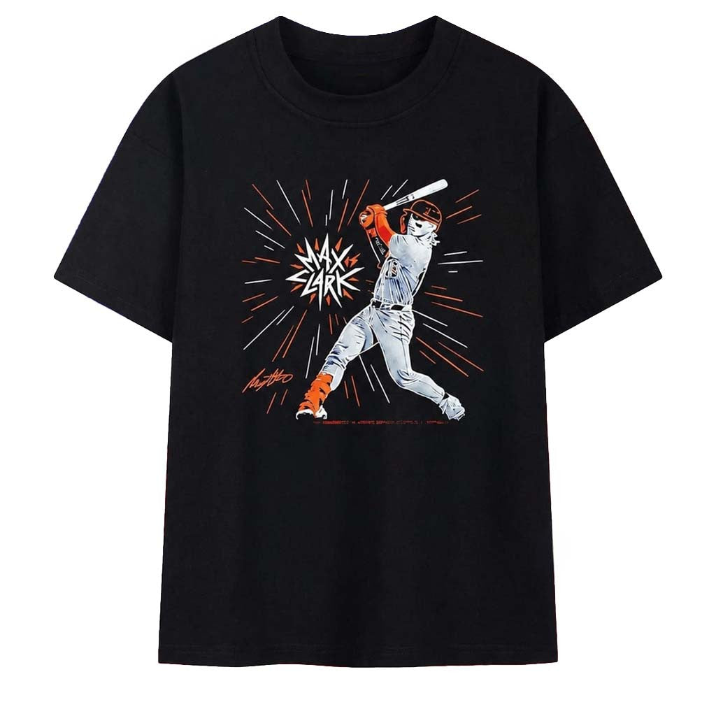 Max Clark Baseball Signature Prospect T-Shirt Max Clark Merch Gifts For Baseball Fans - Merchluma