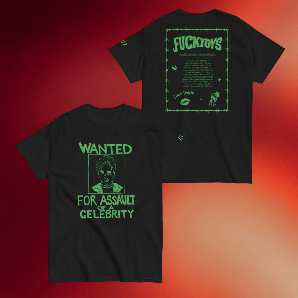 Fucktoys Merch 2026 Wanted For Assault Of A Celebrity Shirt Fucktoys Shirt Gift For BFF - Merchluma