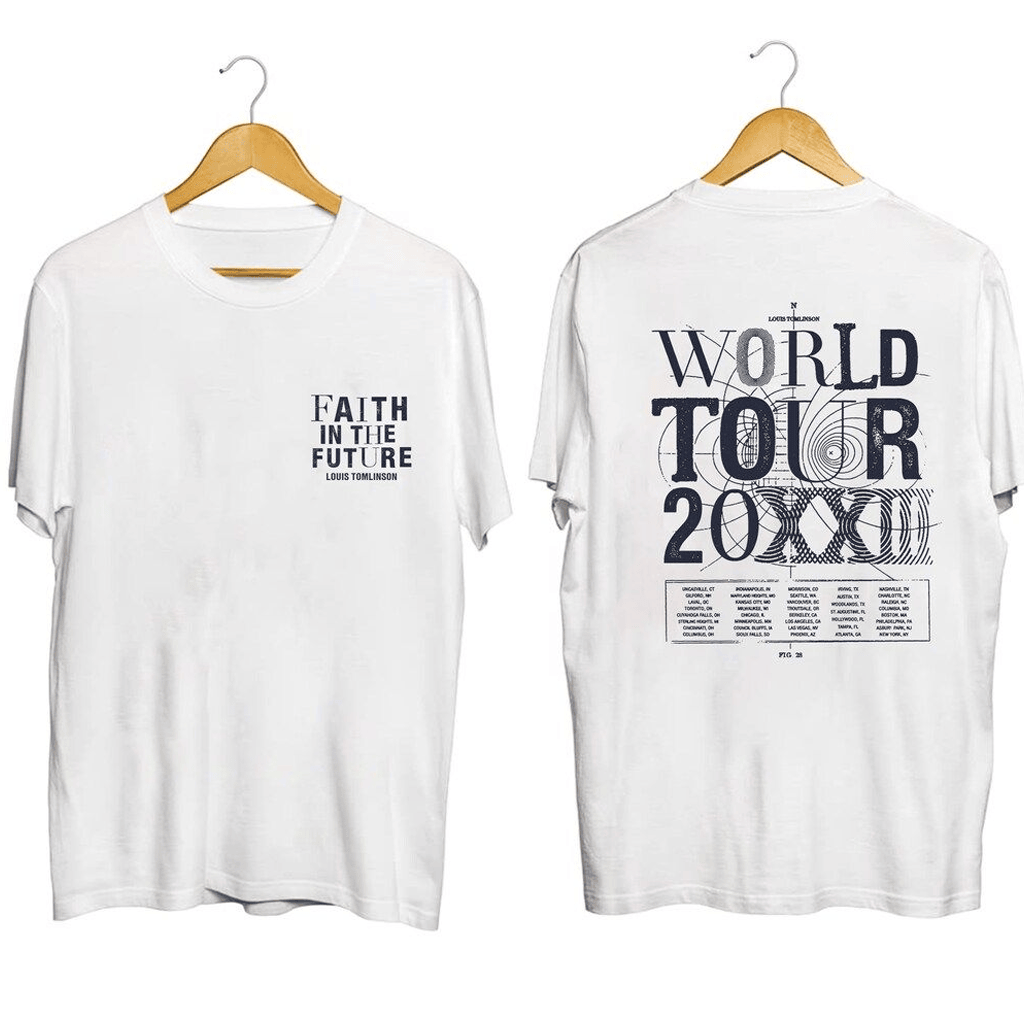 Louis Tomlinson Merch Faith In The Future World Tour 2023 North America Louis Tomlinson T-Shirt - Merchluma