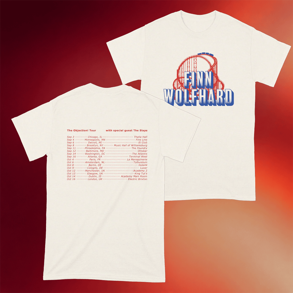 Finn Wolfhard Music Store Merch Roller Coaster Spring 2025 Tour T-Shirt - Merchluma