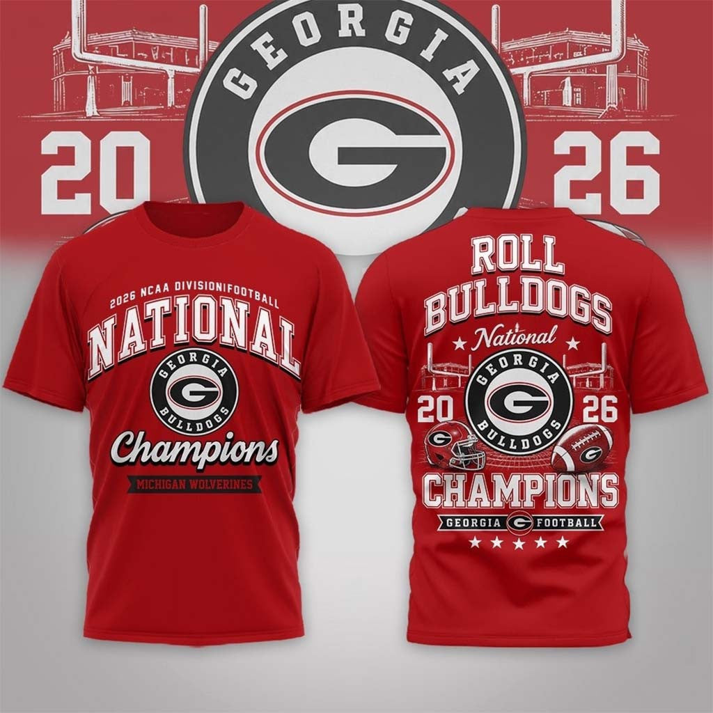Georgia Bulldogs Road to Glory 2026 Football Champions Shirt Bulldogs Merch Football Fan Gear - Merchluma