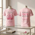 Breast Cancer Awareness No One Fights Alone Shirt Pink Ribbon Floral T-Shirt Gifts For Her - Merchluma