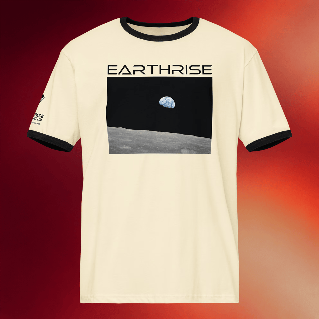 Artemis Merch Store Earthrise Ringer Tee - Merchluma
