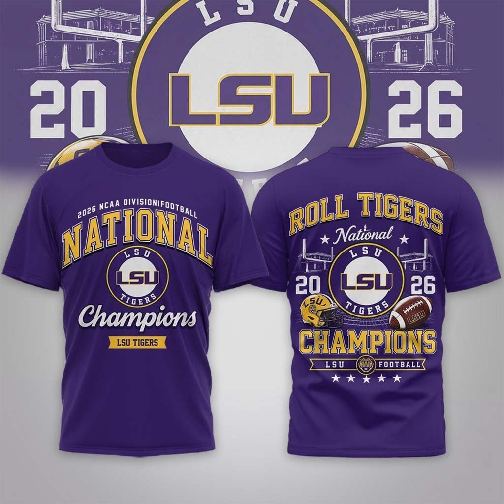LSU Tigers Road to Glory 2026 Football Champions Shirt LSU Tigers Merch Gifts For Brother - Merchluma