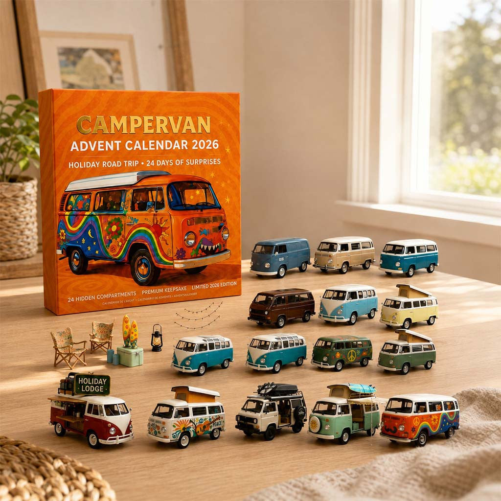 Campervan Advent Calendar Holiday Road Trip Countdown Calendar Christmas Gifts Ideas - Merchluma