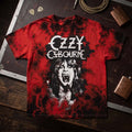 Ozzy Osbourne Merch Halloween Horror Nights 2026 Ozzy Osbourne Red Tie-Dye T-Shirt Fan Gifts - Merchluma
