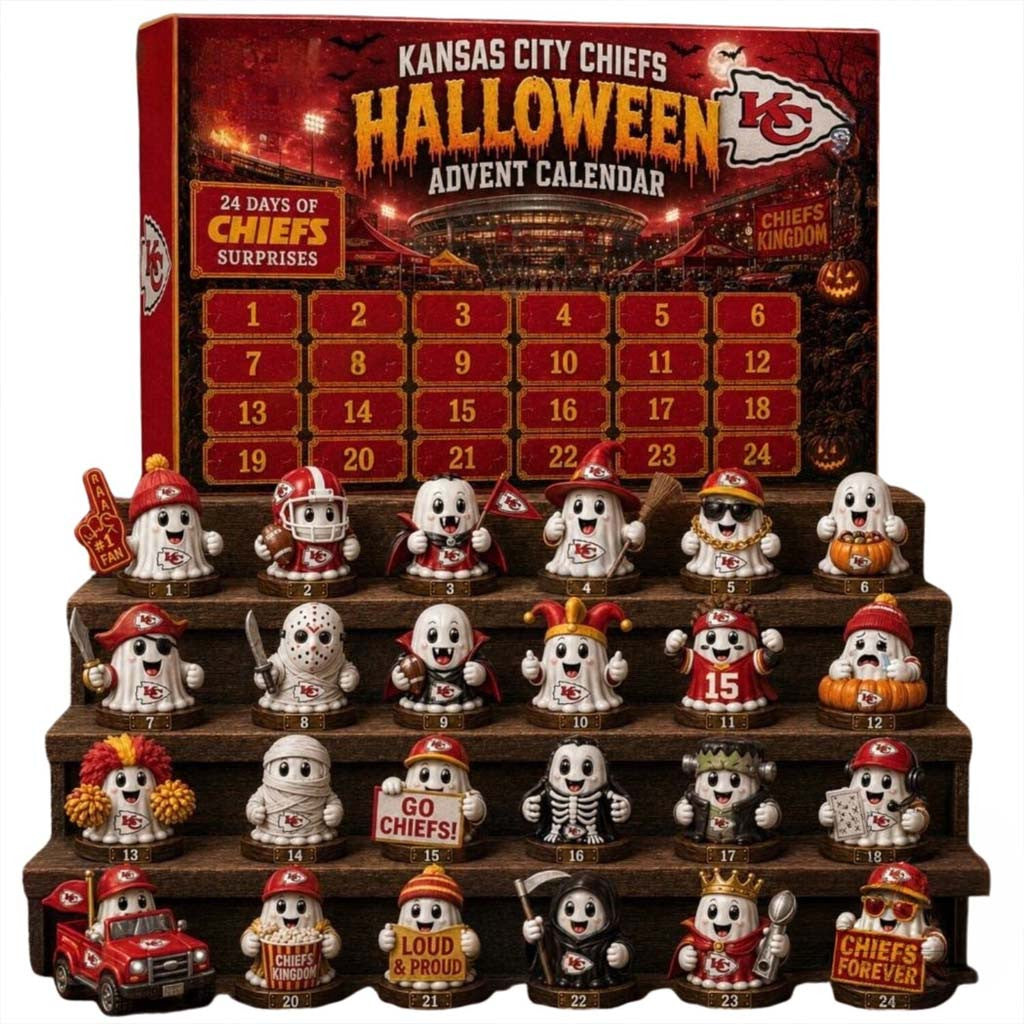 Kansas City Chiefs Halloween Advent Calendar 24 Days Of Chiefs Surprises KC Chiefs Merch - Merchluma