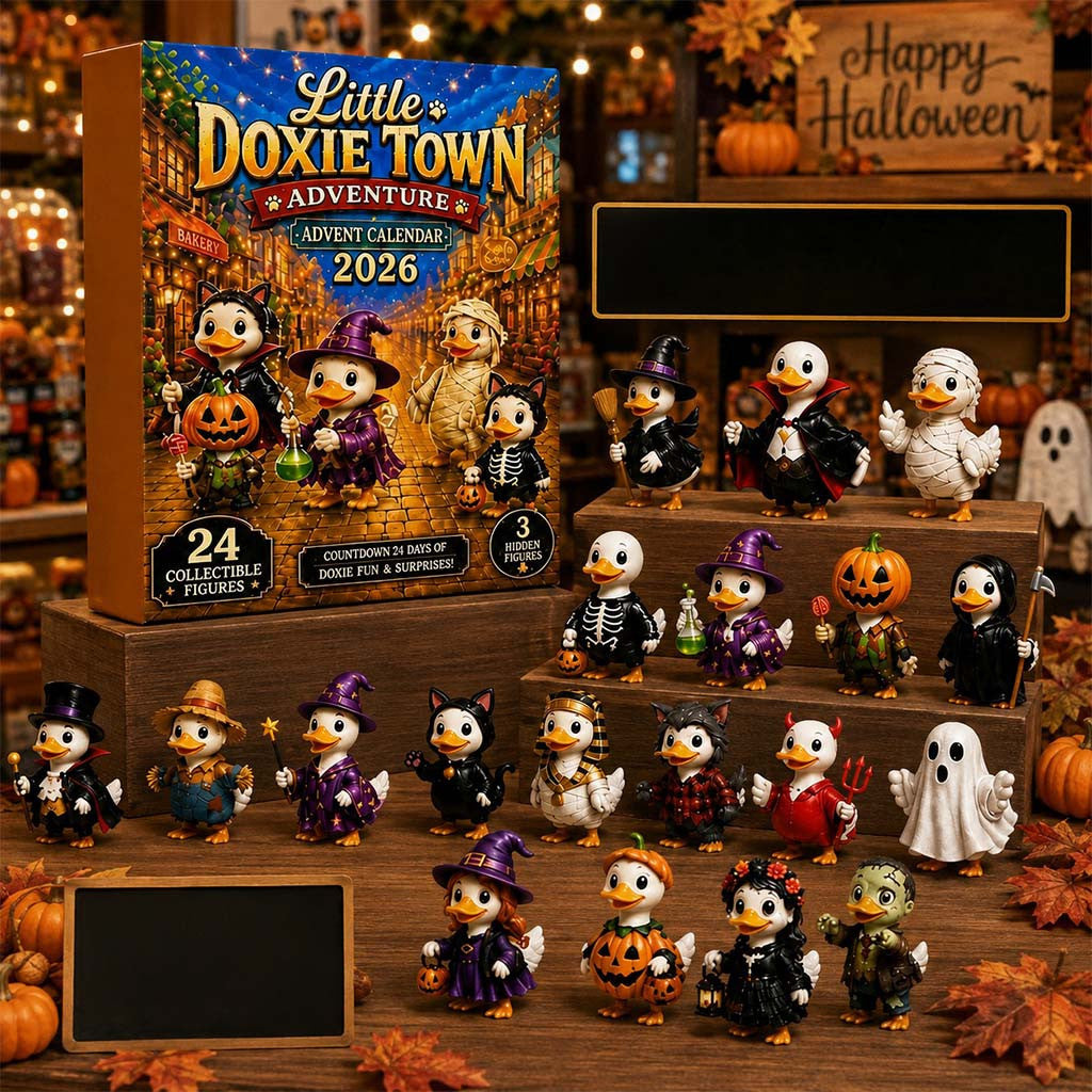 Little Doxie Town 2026 Halloween Advent Calendar Spooky Themed Countdown Box Halloween Gifts - Merchluma
