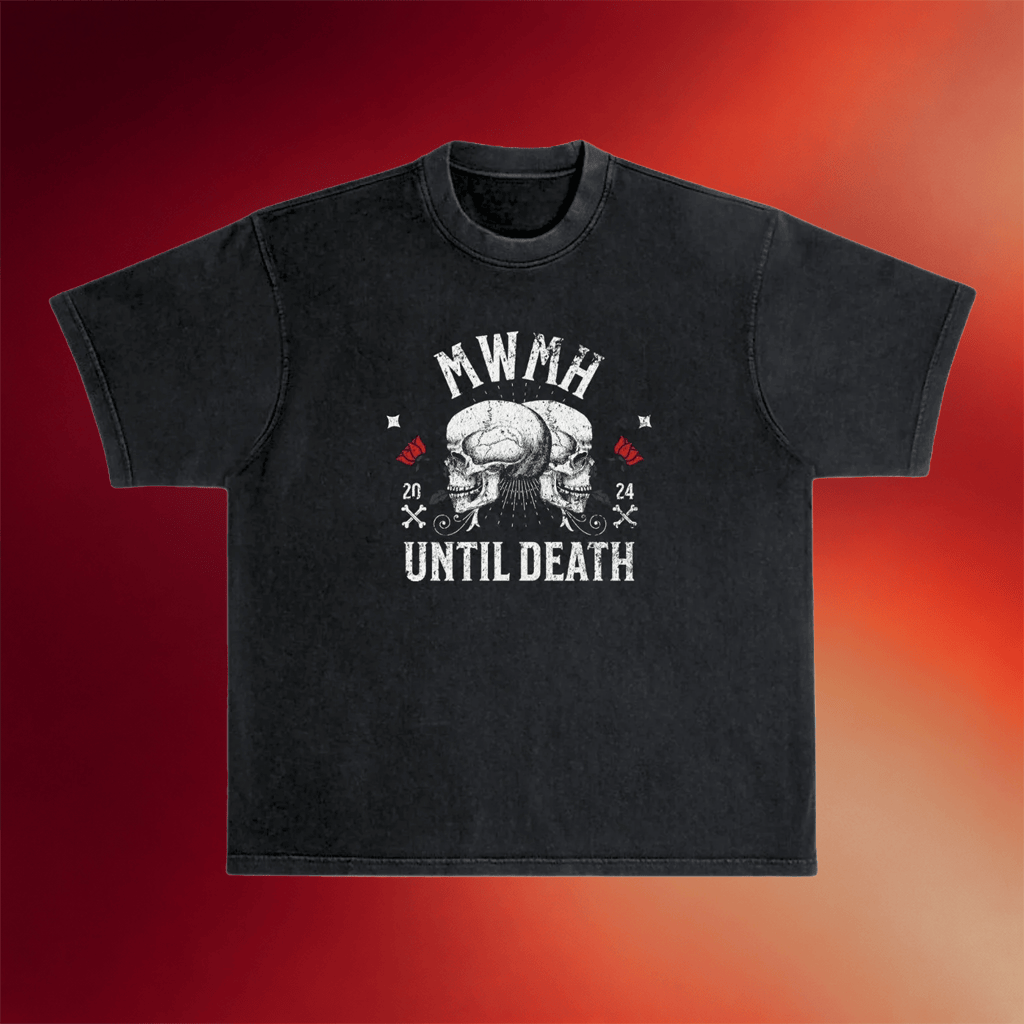 Murder With My Husband Merch MWMH Until Death Wash Shirt Valentines Ideas For Her - Merchluma