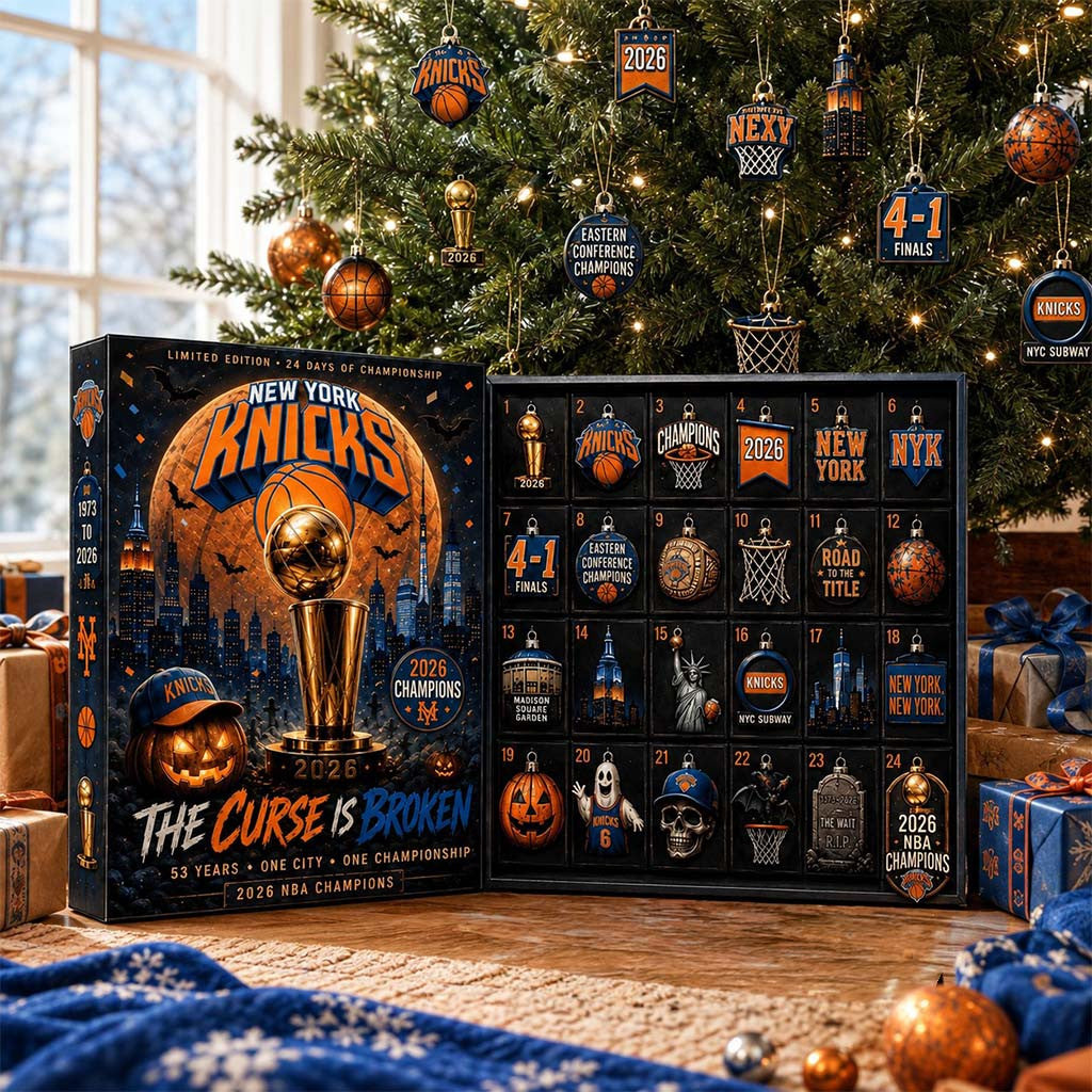 New York Knicks The Curse Is Broken Advent Calendar Halloween Countdown Calendar Knicks Merch - Merchluma