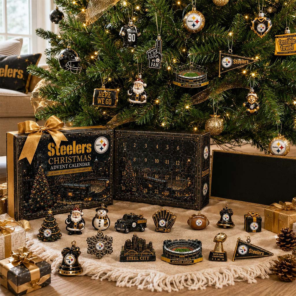 Pittsburgh Steelers Christmas Advent Calendar Steelers Merch Xmas Gifts For Football Lovers - Merchluma