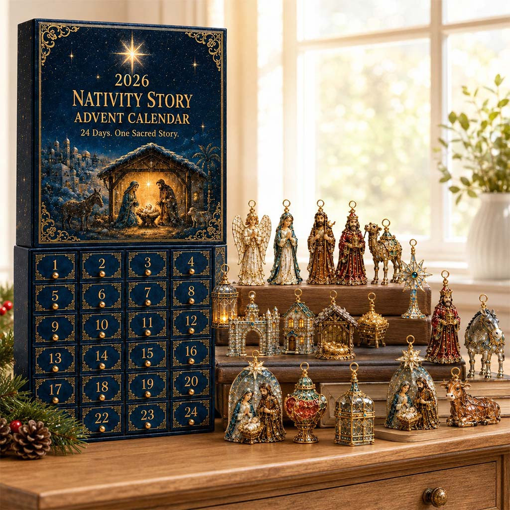 The Coming Of Jesus Advent Calendar Christian Merch Christmas Gift For Faith Based - Merchluma