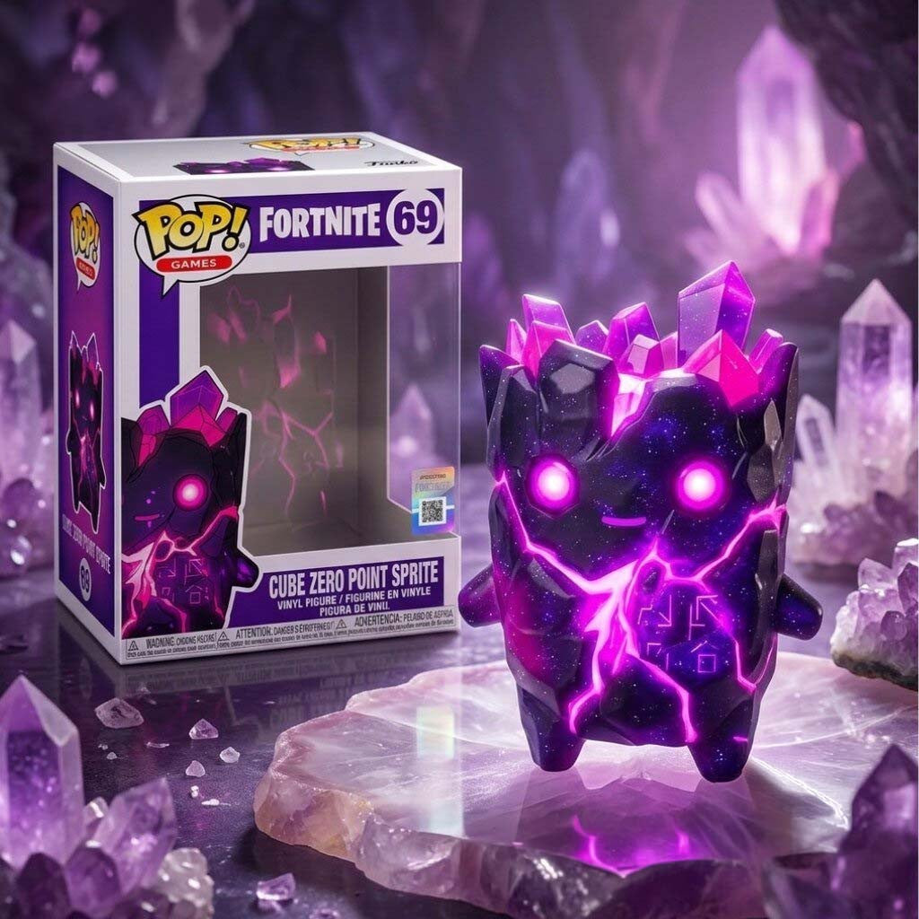 Fortnite Cube Zero Point Sprite Funko Pop Display Room Decor Gifts For Game Lovers - Merchluma