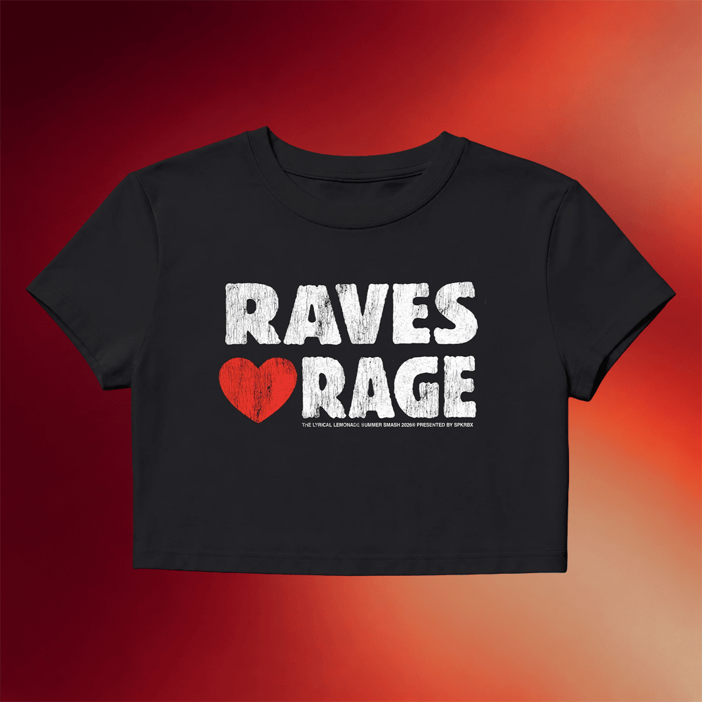 Summer Smash Merch 2026 Raves Love Rage Crop Top Black Hip Hop Lover Gifts For Her - Merchluma