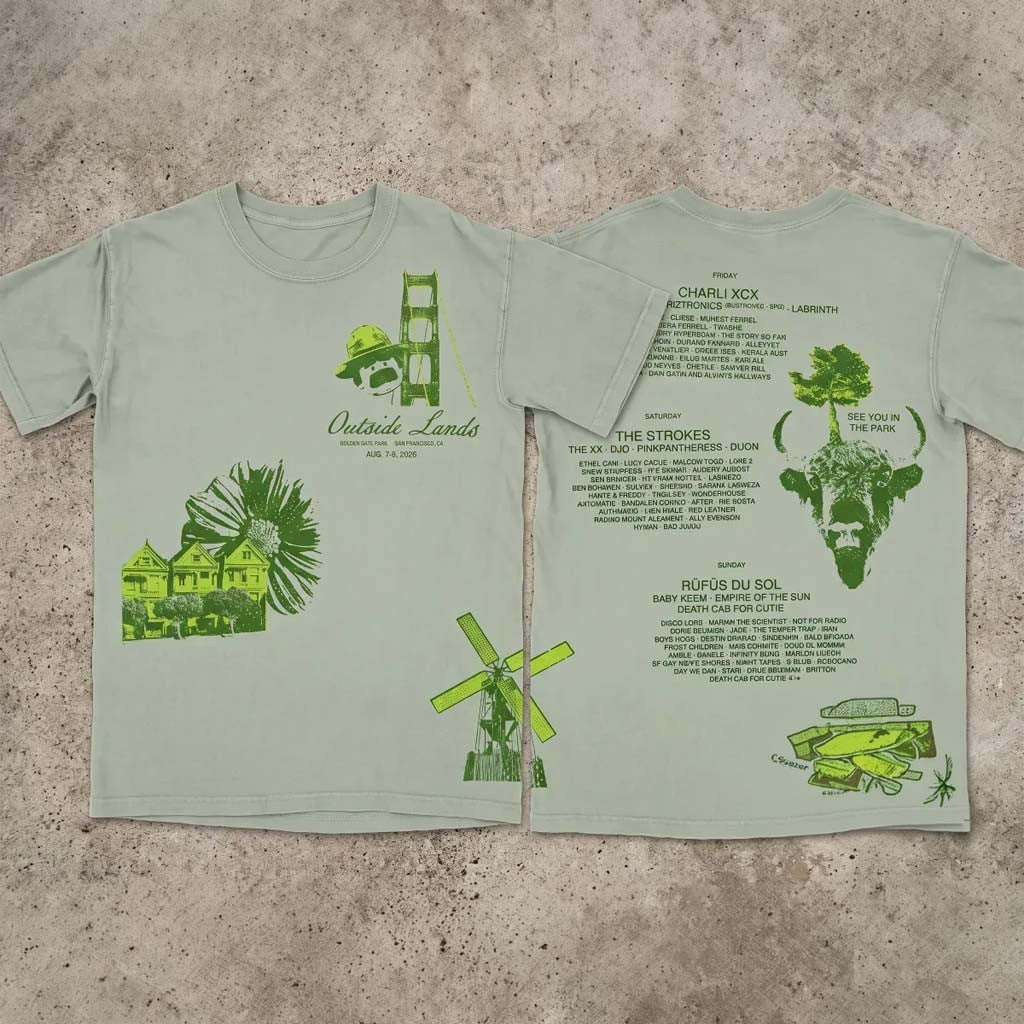 Outside Lands Festival Merch At Golden Gate Park In San Francisco CA On August 7-9 2026 Icon Shirt - Merchluma