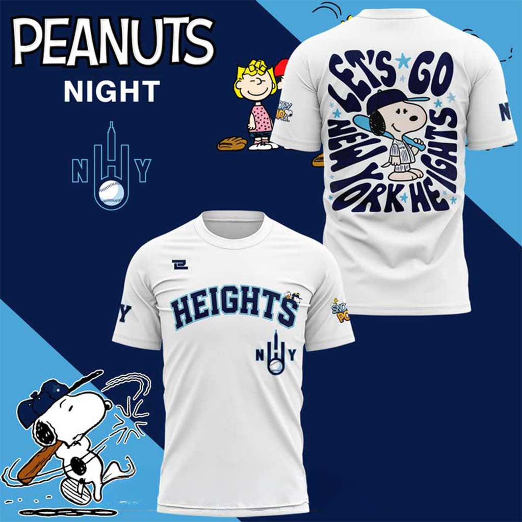 New York Heights WPBL x Peanut Night 2026 Shirt Heights Merch Gift Ideas For Baseball Fans - Merchluma