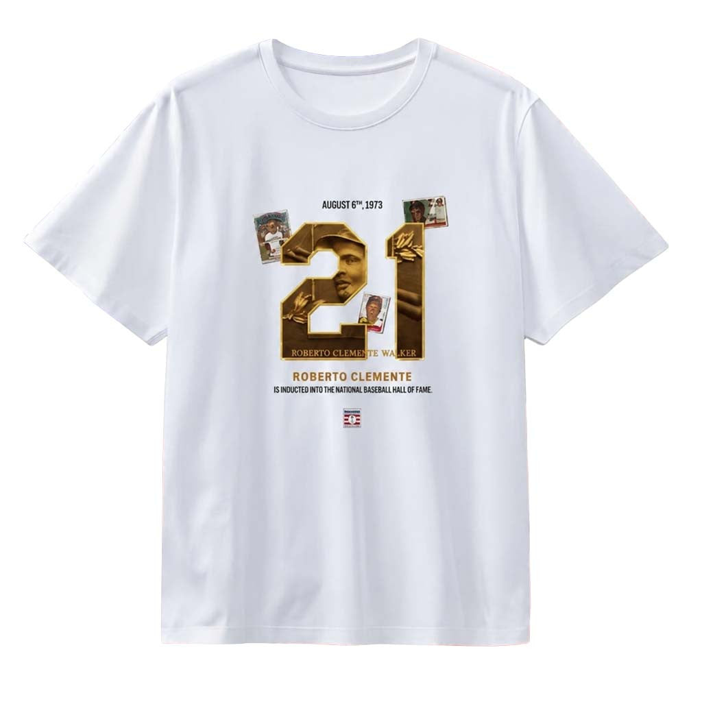 Roberto Clemente Walker The Great One Hall Of Fame T-Shirt Roberto Clemente Merch Fans Gifts - Merchluma