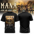 Mana Merch 2026 Vivir Sin Aire Tour T-Shirt Black Gifts For Pop Band Fans - Merchluma