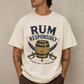 Rum Responsibly Hydration Is Important Shirt Funny Pirate Drinking Caribbean Vacation T-Shirt - Merchluma