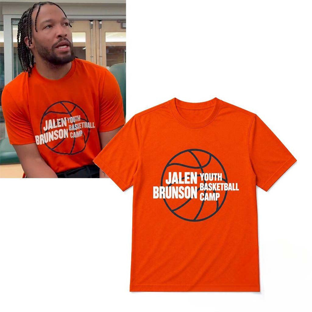 NY Knicks Jalen Brunson Youth Basketball Camp Orange Shirt NY Knicks Merch Gifts For Fans - Merchluma