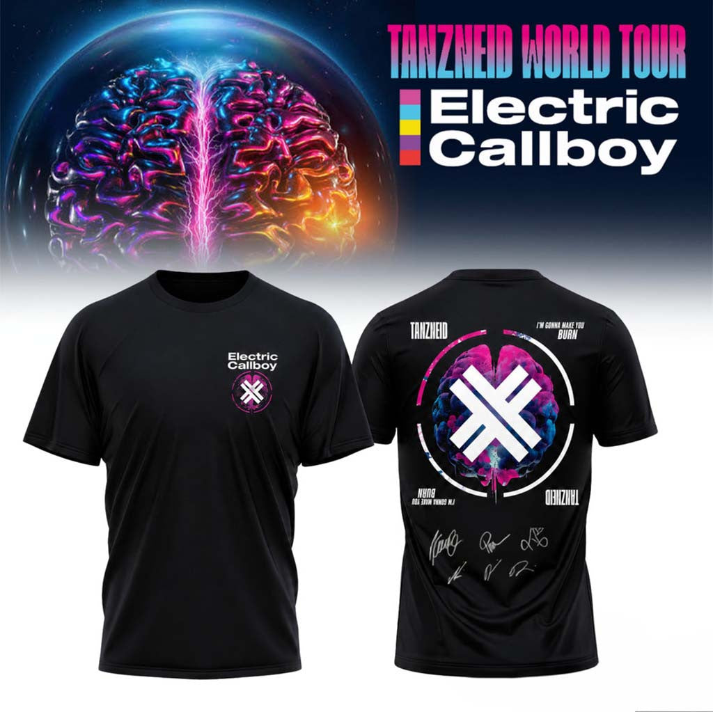Electric Callboy Merch Tanzneid World Tour Soul Brain Graphic T-Shirt Gifts For Fans - Merchluma