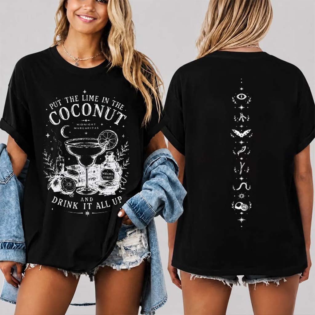 Practical Magic Merch Put The Lime In The Coconut Halloween Witch T-Shirt Gifts For BFF - Merchluma