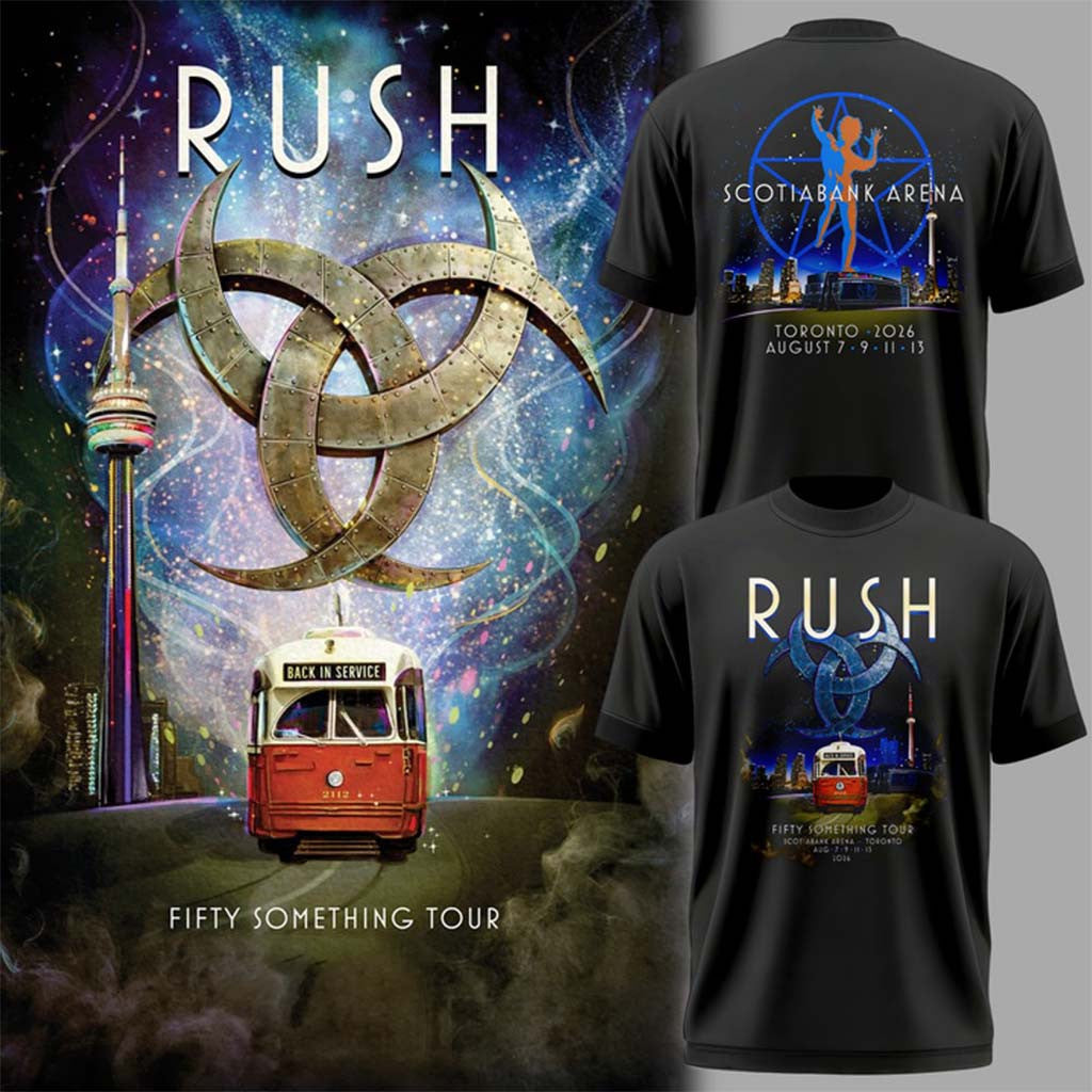 Rush Band Fifty Something Tour 2026 Toronto Shirt Rush Merch Music Lover Gifts For Him - Merchluma