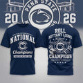 Penn State Nittany Lions Road to Glory 2026 Football Champions Shirt Nittany Lions Merch - Merchluma
