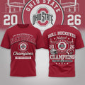 Ohio State Buckeyes Road to Glory 2026 Football Champions Shirt Buckeyes Merch Gifts For Fans - Merchluma