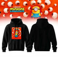 Minions x Monsters Hoodie Black Minions Merch Funny Cute Cartoon Apparel BFF Gifts - Merchluma