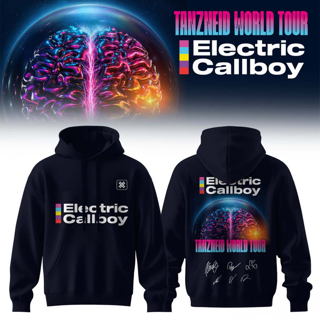 Electric Callboy Tanzneid World Tour Mindreader Graphic Hoodie Electric Callboy Merch Fan Apparel - Merchluma
