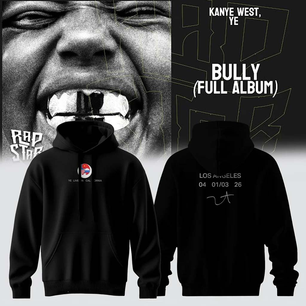 Kanye West Merch 2026 Ye Live Concert Tour Hoodie Black Gifts For Rapper Fan - Merchluma