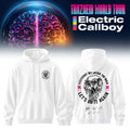 Electric Callboy Tanzneid World Tour Globe Brain White Hoodie Electric Callboy Merch Fan Gifts - Merchluma