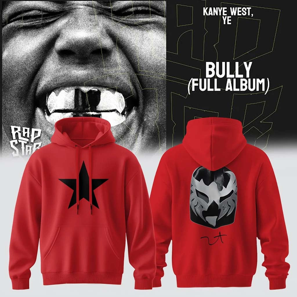 Kanye West Merch 2026 Ye Live Concert Tour Star Hoodie Red Gift Ideas For Rapper Fan - Merchluma