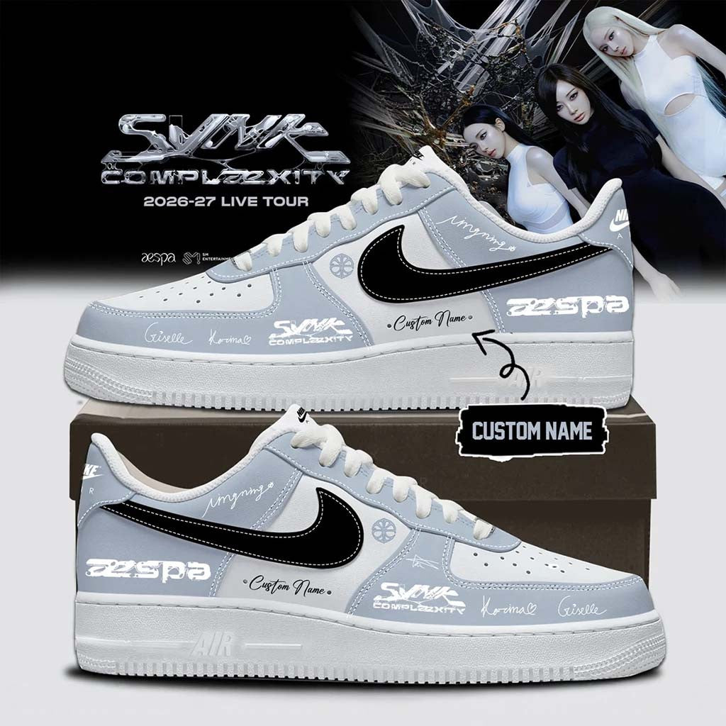 Custom Aespa Live Tour Synk Complaexity Sneakers Aespa Merch Birthday Gifts For Music Lovers - Merchluma