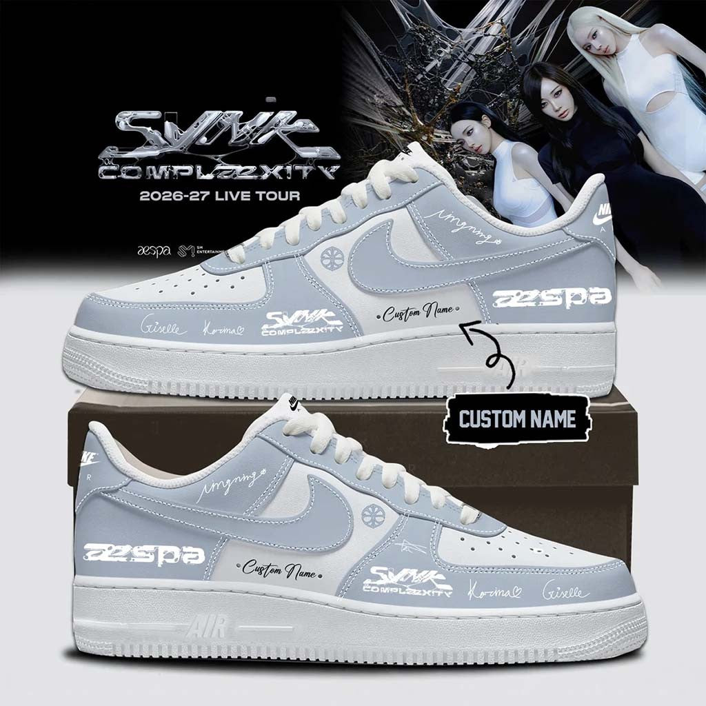 Custom Aespa Live Tour Synk Complaexity Sneakers Aespa Merch Gifts For Music Enthusiasts - Merchluma
