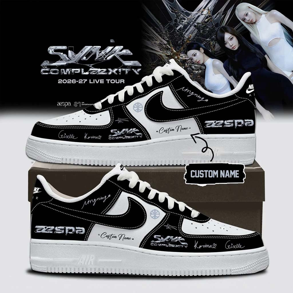 Custom Aespa Live Tour Synk Complaexity Sneakers Aespa Merch Music Lover Gifts For Her - Merchluma