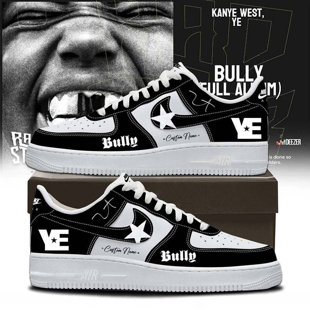 Custom Kanye West Merch 2026 Ye Live Concert Tour Black White Sneakers Music Lovers Son Gifts - Merchluma