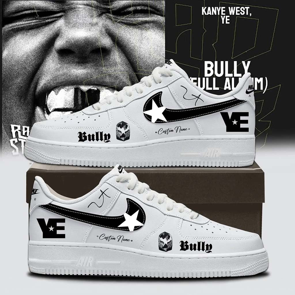 Custom Kanye West Merch 2026 Ye Live Concert Tour White Sneakers Music Lovers Him Gifts - Merchluma