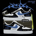 Customized Aespa LEMONADE Black White Sneakers Aespa Merchandise Gift Ideas For Kpop Lovers - Merchluma