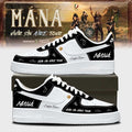 Customized Mana Merch 2026 Vivir Sin Aire Tour Black White Shoes Gift Ideas For Pop Fans - Merchluma