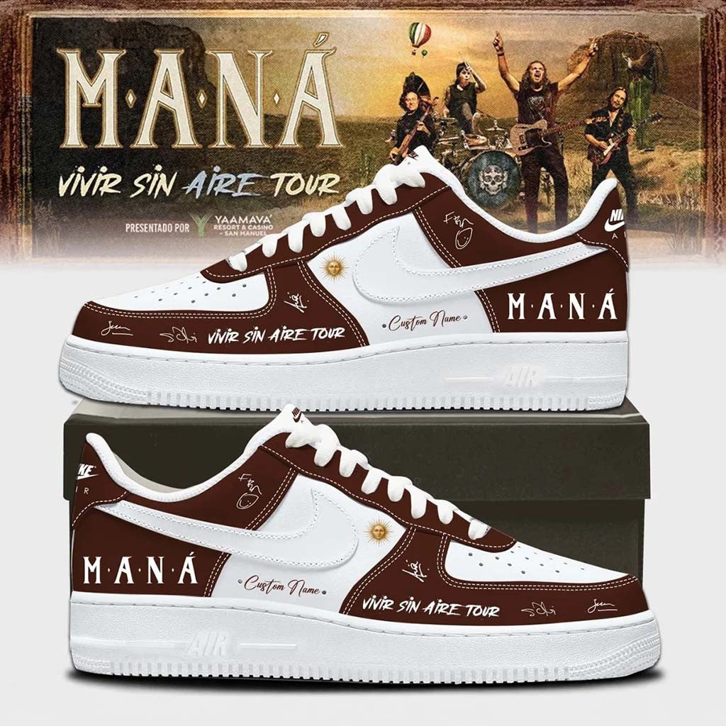 Customized Mana Merch 2026 Vivir Sin Aire Tour Shoes Presents For Pop Lovers - Merchluma