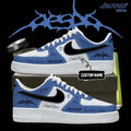 Personalized Aespa LEMONADE Blue And White Sneakers Aespa Merch Gift Ideas For Her - Merchluma
