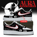 Personalized Diljit Dosanjh Merch AURA World Tour Signature Black Sneakers Gift Ideas For Fan - Merchluma