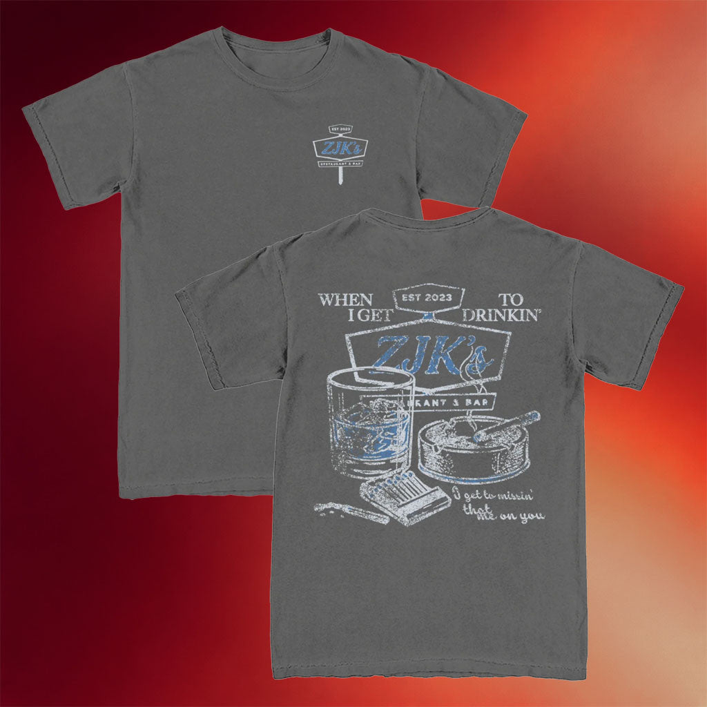 Zach John King Merch 2026 Get To Drinkin' T-Shirt Music Related Gifts For Guys - Merchluma
