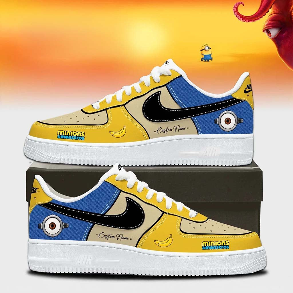 Personalized Minions x Monsters Shoes Cute Minions Merchandise Cartoon Lovers Gifts For Son - Merchluma