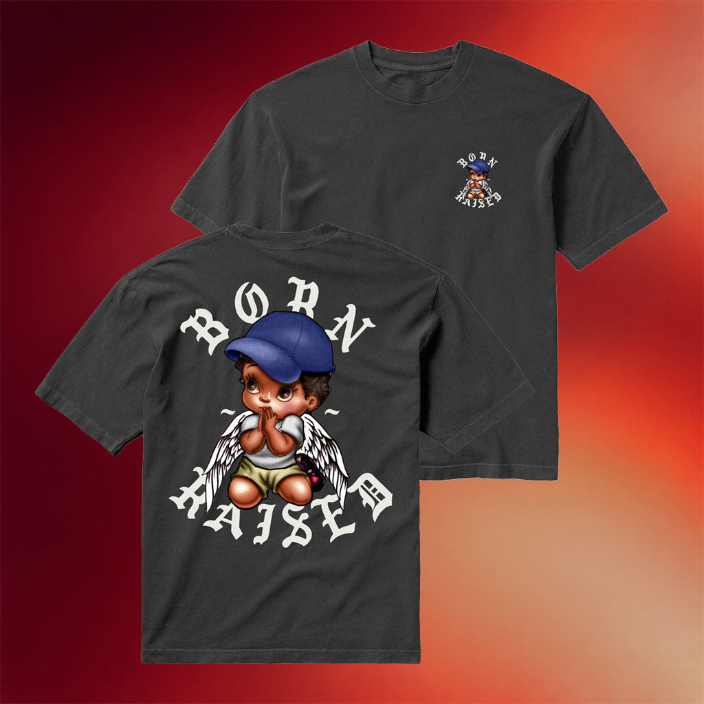 Born X Raised Merch 2026 EL Angel Rocker T-Shirt Birthday Gift For Brothers - Merchluma